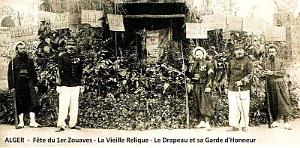 1470- Alger - Fete2 et Drapeau 1er Zouaves